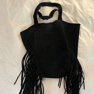 Suede bag